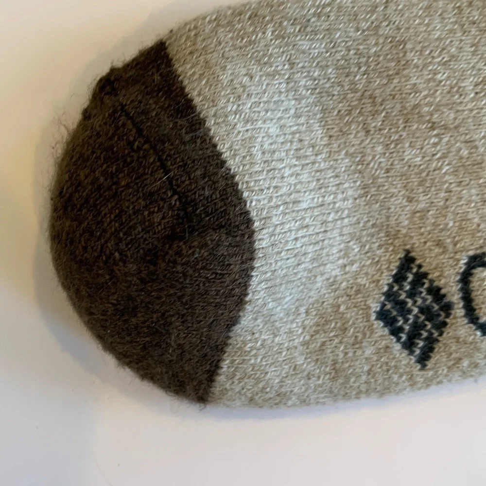 Columbia Men's Tan and Brown Boot Socks